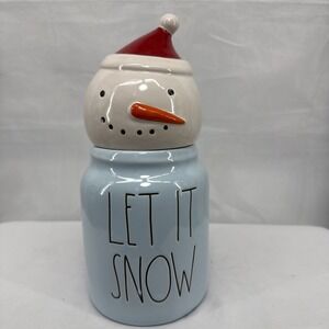 Rae Dunn Frosty Let It Snow Candy Treats Canister